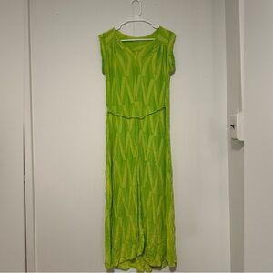 Manaola xs/s long woman dress in green